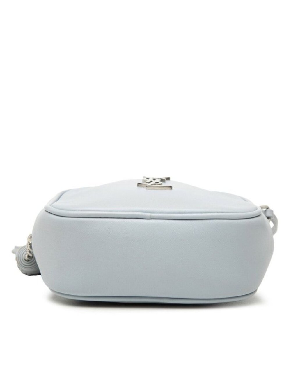 Saint Laurent YSL Logo Bloga Tassel Mini Shoulder Bag Blue Leather - Picture 3 of 6